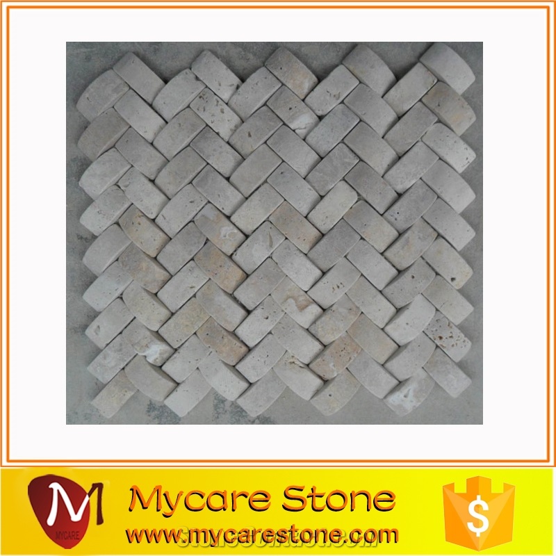 2015 Newly Grade a Travertine Mosaic for Decoration