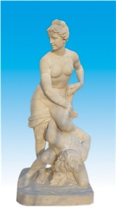 Ss-037, Beige Marble Sculpture & Statue