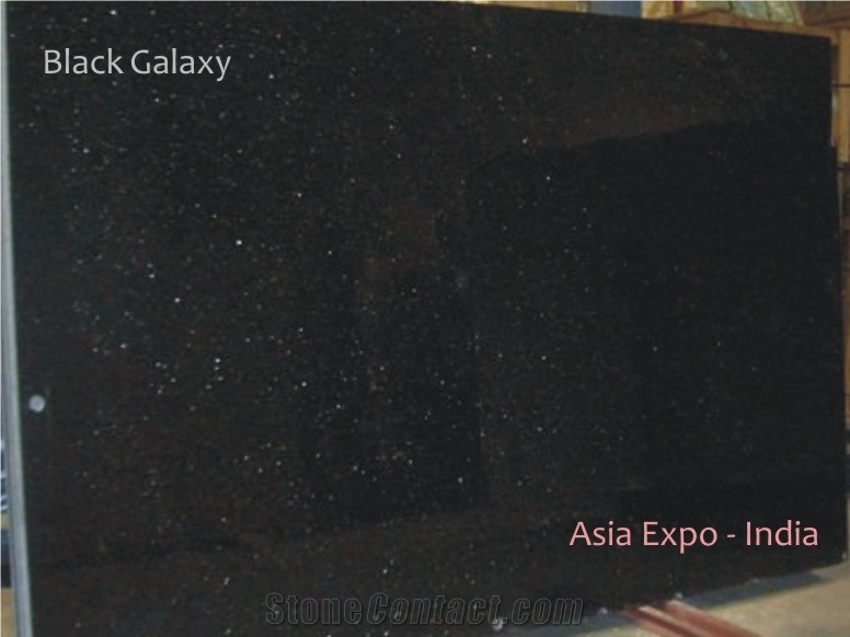 Black Galaxy Gold Granite India Tiles & Slabs, Black Galaxy Granite