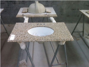 Granite Countertop, Shandong Rust Yellow Granite Bath Tops