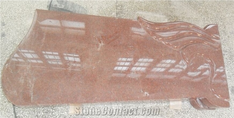 India Red Figure Monument, Heart Tombstone, New Imperial Red Granite Monument & Tombstone