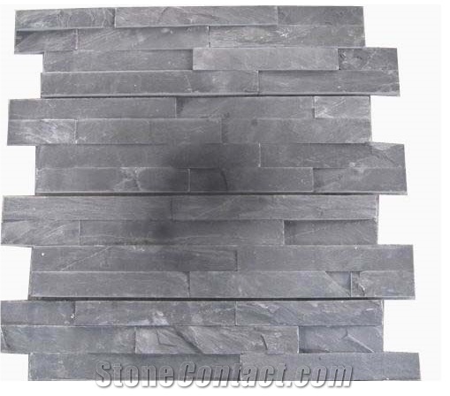 China Black Slate Ledgestone Ic05,China Black Slate Cultured Stone