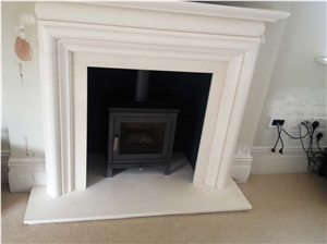 Perryfield Whitbed Limestone Sawn Classic Fireplace