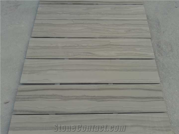 Hot Sale Chinese White Marble Wood Wave White Serpeggianto