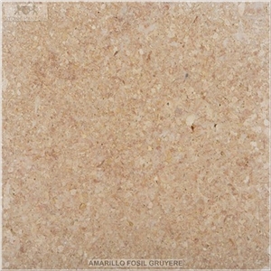 Amarillo Fosil Gruyere Limestone Tiles & Slabs, Spain Yellow Limestone Tiles & Slabs