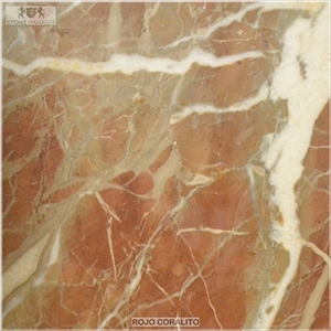 Rojo Coralito Marble Tiles & Slab, Red Marble