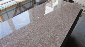 China Brown Red Granite G687, Peach Bloom Red , Long Slabs, Finished Products , Ready to Sell