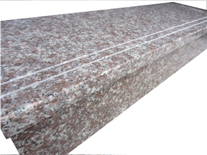 China Red Granite Stairs & Riser,G687 Granite Staircase, Red Granites Stair Threshold, Cheap Construction Stone, Factory Direct Sale