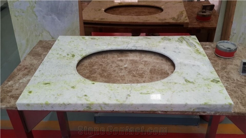 Green Marble Handrail , Slap-Up Decoration Stone,China Fancy Marble Prducts,Central Asia Jade Marble