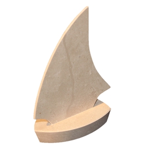 Sailboat Mini, Made Of Stone Masonry