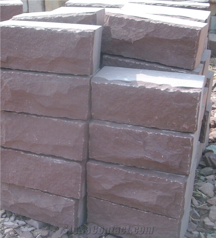 Natural Sandstone Blocks, China Red Sandstone Block