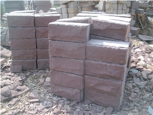 Natural Sandstone Blocks, China Red Sandstone Block