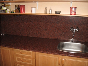 Rosso Balmoral Red Granite Kitchen Countertop