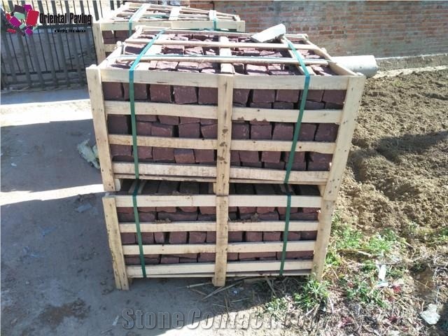 China Red Sandstone,Red Cube Stone,Sandstone Pavers,Landscaping Stone