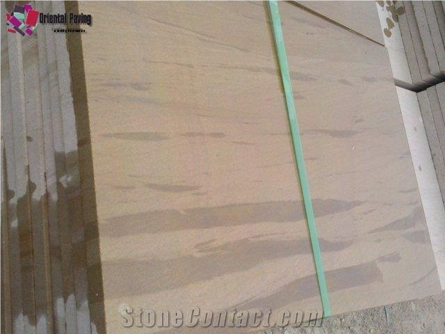 China Yellow Sandstone Slab,Landscaping Stone Slabs & Tiles