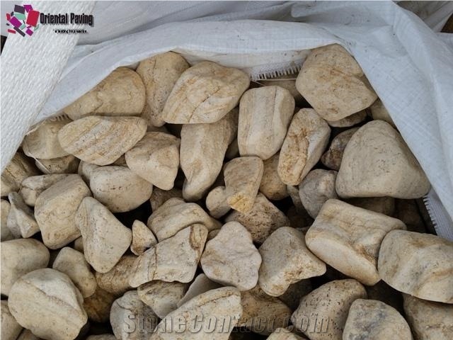 China Yellow Stone, Wooden Sandstone, Yellow Sandstone, Wooden Stone Pebble Stone, Grainy Sandstone