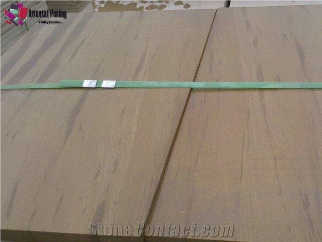 Polished Golden Wooden Slab Facotry, Yellow Wooden Supplier