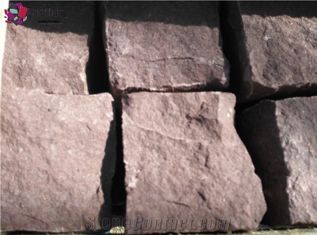 Red Cobble Stone, Paving Red Cobbles, Paving Cube, Red Cubes, Red Paving Cubes, Paving Stone, Stone Cubes, Landscaping Cube, Landscaping Stone
