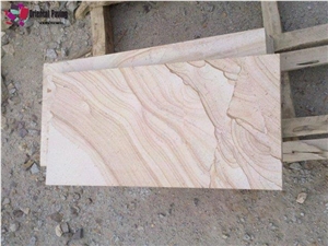 Yellow Wooden Sandstone, Yellow Wooden Slabs, Landscaping Stone, Yellow Wooden Tiles, Natural Sandstone, Paving Sandstone