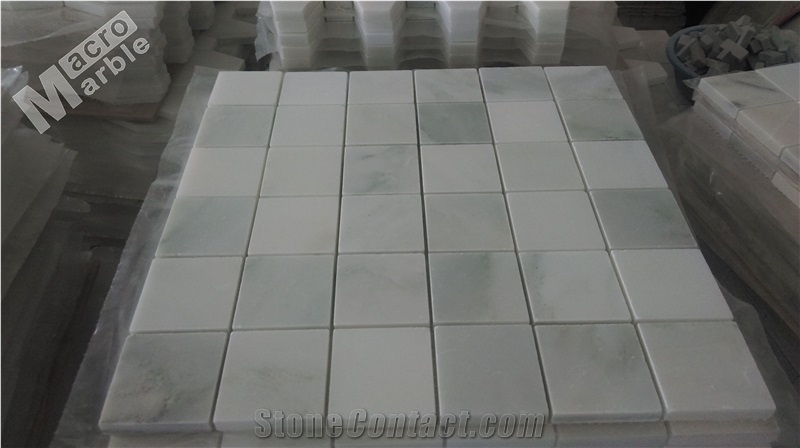 White Marble - Maya Green Slabs & Tiles, China White Marble