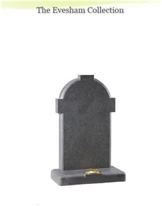 Dark Grey Granite Churchyard Memorials Headstone