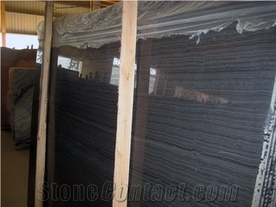 Ancient Wood Marble, China Black Wooden Vein Marble Slab and Tiles