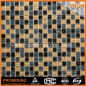 2015 Glass Mosaic for Background Wall,Colorful Floor Glass Mosaic20x20mm Bathroom Kitchen Glass Mosaic,Blue Glass Mosaic