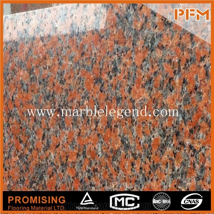 Cheapest G562 Chinese Maple Red Granite Slabs & Tiles/Wall Covering/Cut-To-Size for Floor Covering/Interior Decoration/Wholesaler