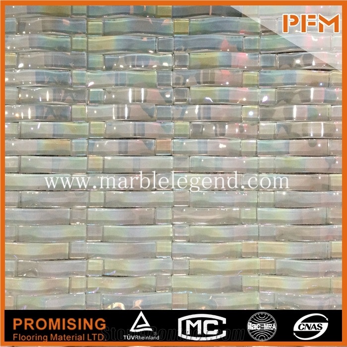 Direct Buy China Non Slip Gold Foil Crystal Glass Mosaic,Exterior Decoration Walling Marble Glass Mosaic