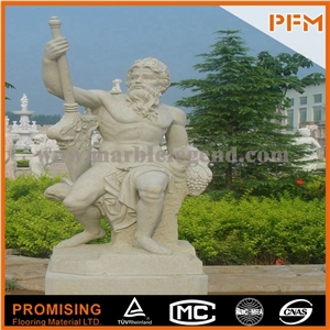 Elegant Hunan White Marble Sculptured Statue /Western/European Customized Figure Human Hand Carving for Outdoor