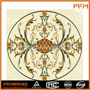 Honey Onyx/Ariston/Dark Emperador /Onyx Green Round Elegant New Design Big Carpet Marble Medallion