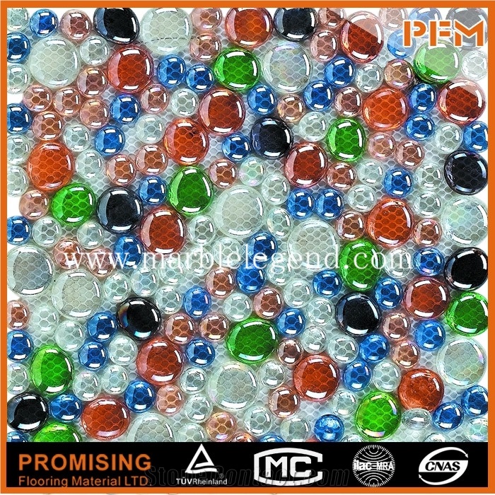 Luxuriours Mosaic, Resin Mix Glass Mosaic 8mm Thicness,Glass Mosaic for Swimming Pool Tile,Hand Painted Crystal Glass Mosaic 25x25x4mm