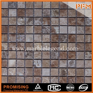 Natural Stone Brick Mosaic,Stone Mosaic Flower Pattern for Interior Wall Use,Typical Mosaic Design, 12x12 Inches