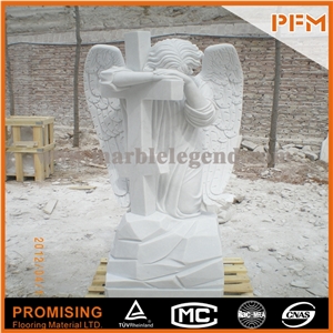 Religious Hunan White Marble Sculptured Statue Western European Customized Figure Human Hand Carving for Outdoor Garden