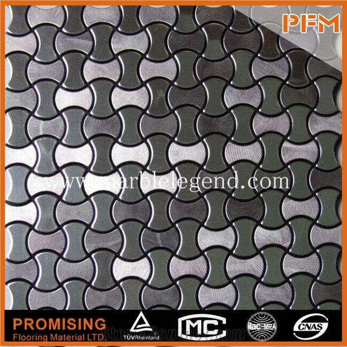 Silver Mental Mosaic for Decoration,Good Price Mental Mosaic Tile Silver Stainless Steel Mosaic for Backsplash Wall Construction,Kitchen Wall Self Adhesive Mental Mosaic for Indoor Decoration