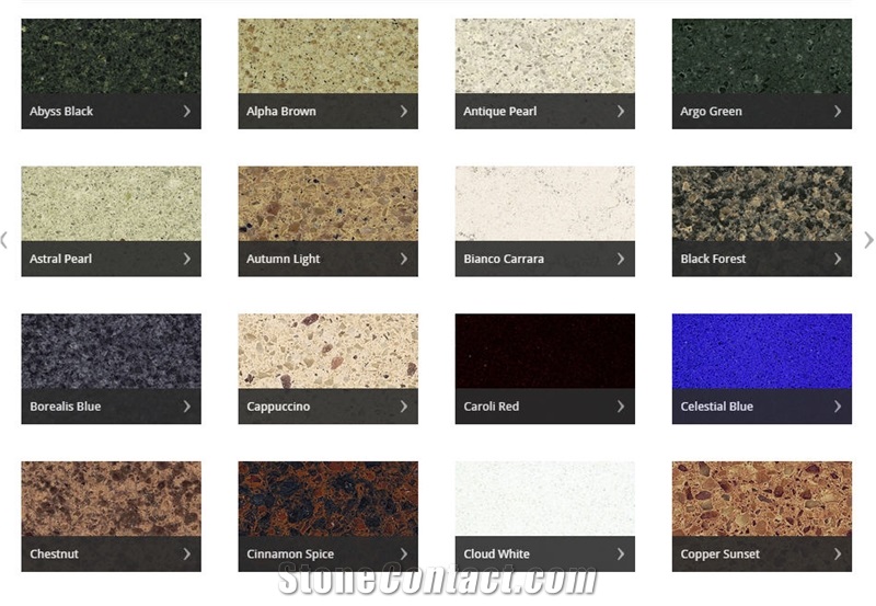 Zodiaq Engineered Stone Colors