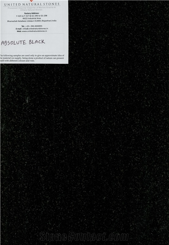 Absolute Black Granite