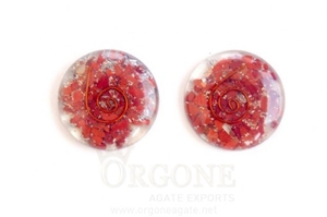 Red Jasper Orgone Energy Disc Orgonite-Orgone Energy Red Jasper Cabachons Orgonite-Manufacturer-Wholesaler