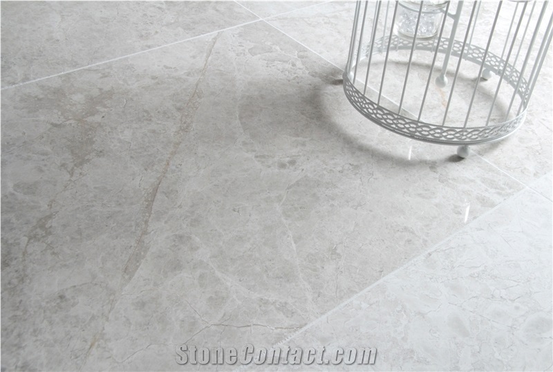 Smoked Silver Limestone Honed- Polished Wall and Floor Tiles