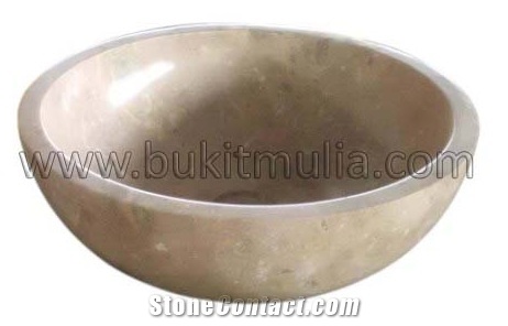 Indonesia Round Red Marble Stone Sinks & Basin