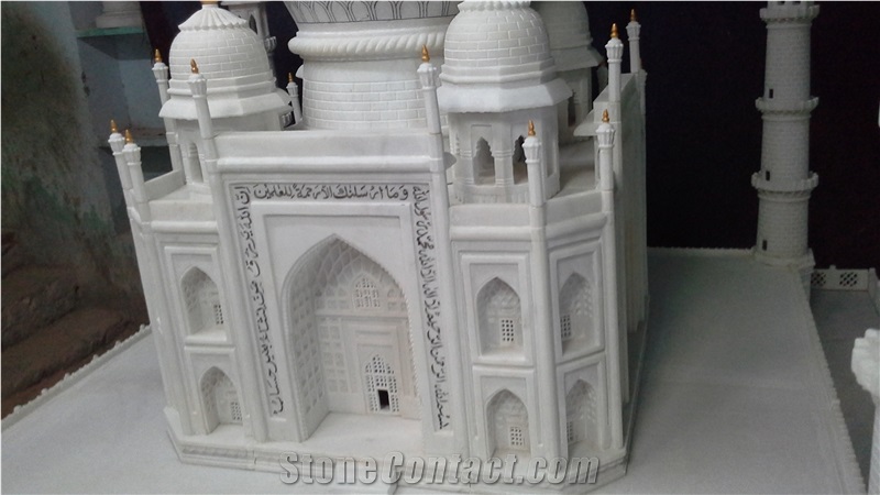 White Inlay Taj Mahal from India