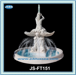 Ariston Marble Nude Lady Sculptured Water Fountain