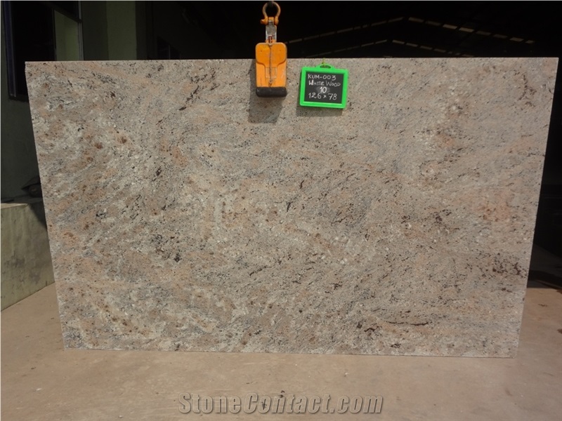 White Wood Granite Slabs, India Beige Granite