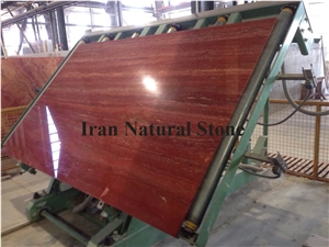 Red Travertine Tiles & Slabs, Red Iran Travertine Wall Tiles, Wall Covering