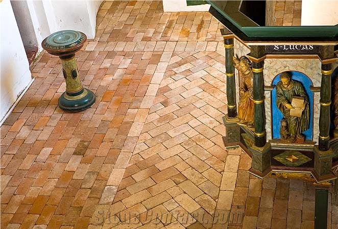 Tumbled Travertine Floor Bricks, Beige Italy Travertine Tiles