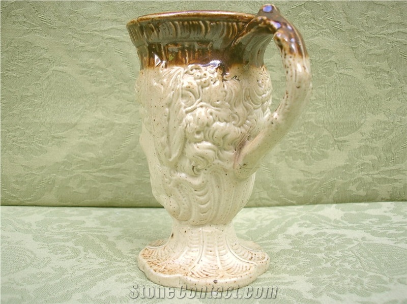 Saltglazed Stoneware Bacchus Mug C.1800 Saltglazed Stoneware Bacchus Mug C.1800