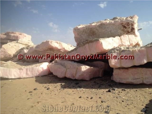 Pink Onyx Blocks, Afghanistan Pink Onyx