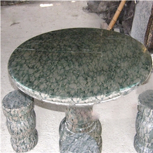 Olive Green Granite Garden Table