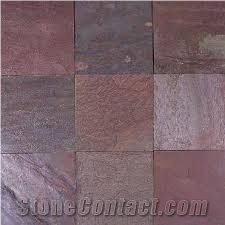 Copper Red Slate Tiles & Slabs, Red India Slate Tiles & Slabs