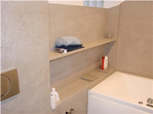 Lipica Limestone Bathroom Design
